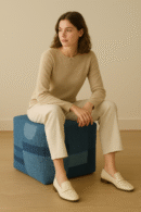 Blue Mirage Ottoman
